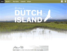 Tablet Screenshot of dutchisland.net